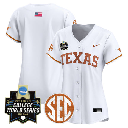 Women's Texas Longhorns 2026 World Series Vapor Premier Limited Jersey - All Stitched