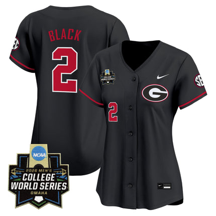 Women's Georgia Bulldogs Baseball 2026 World Series Vapor Premier Limited Jersey - All Stitched