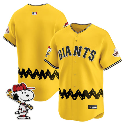 Men's San Francisco Giants x Peanuts Vapor Premier Limited Jersey - Stitched
