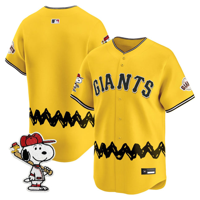 Men's San Francisco Giants x Peanuts Vapor Premier Limited Jersey - Stitched