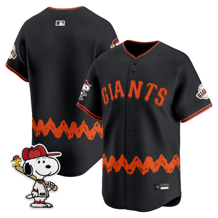 Men's San Francisco Giants x Peanuts Vapor Premier Limited Jersey - Stitched