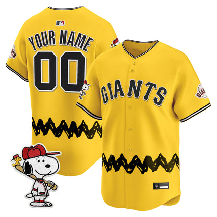 San Francisco Giants x Peanuts Vapor Premier Limited Custom Jersey - Stitched