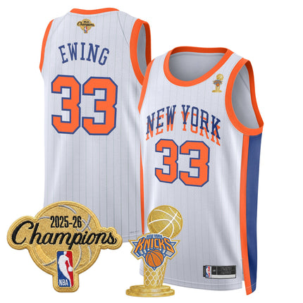 Men's New York Knicks 2026 Champions Patch Swingman Jersey - All Stitched