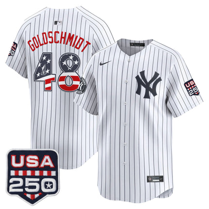 Men's New York Yankees USA 250 Fourth of July Vapor Premier Limited Jersey - All Stitched