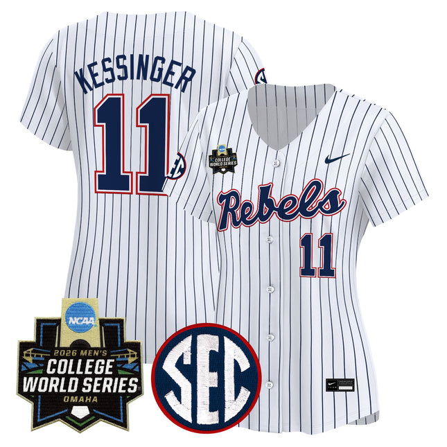 Women's Ole Miss Rebels 2026 World Series Vapor Premier Limited Jersey - All Stitched