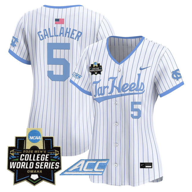 Women's North Carolina Tar Heels 2026 World Series Vapor Premier Limited Jersey - All Stitched