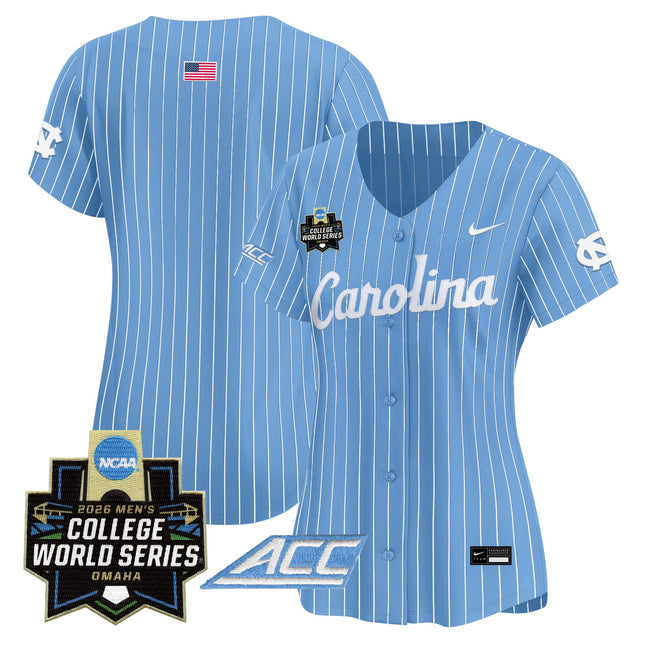 Women's North Carolina Tar Heels 2026 World Series Vapor Premier Limited Jersey - All Stitched
