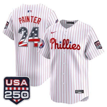 Men's Philadelphia Phillies USA 250 Fourth of July Vapor Premier Limited Jersey - All Stitched