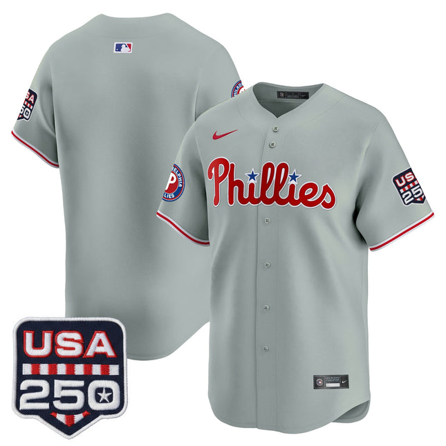 Men's Philadelphia Phillies USA 250 Fourth of July Vapor Premier Limited Jersey - All Stitched