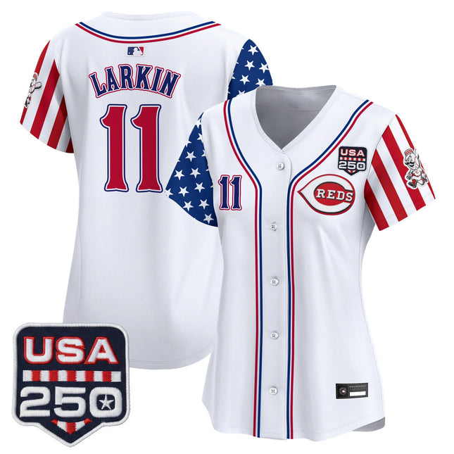 Women's Cincinnati Reds "America250 Edition" Vapor Premier Limited Jersey - All Stitched