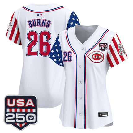 Women's Cincinnati Reds "America250 Edition" Vapor Premier Limited Jersey - All Stitched