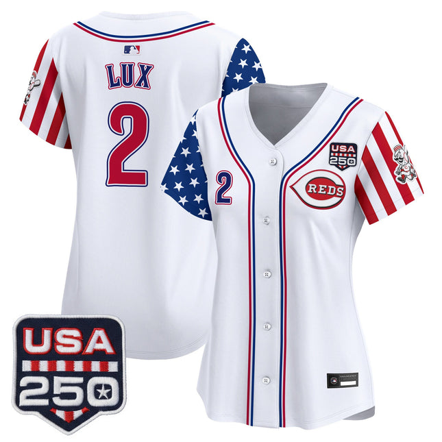 Women's Cincinnati Reds "America250 Edition" Vapor Premier Limited Jersey - All Stitched