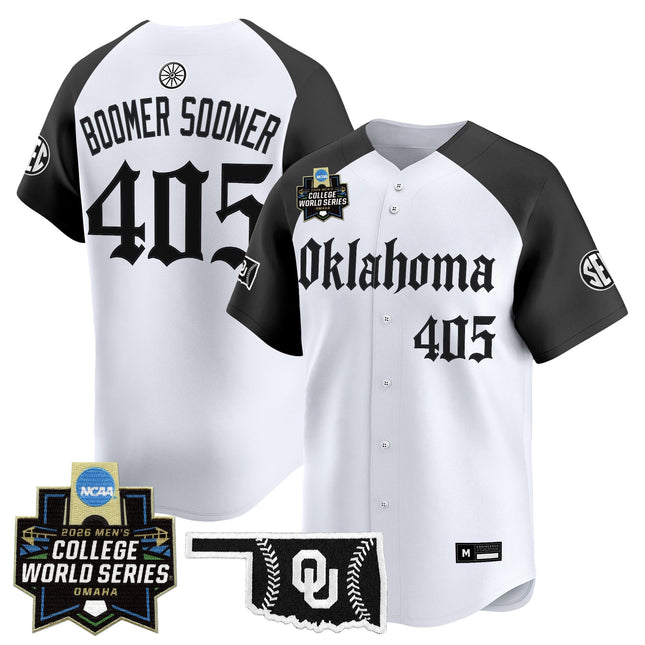 Men's Oklahoma Sooners 2026 World Series Vapor Premier Limited Jersey - Gothic Edition - All Stitched