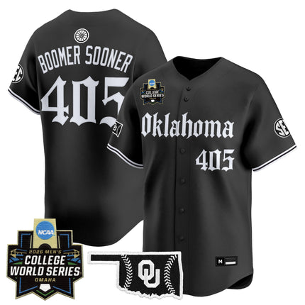 Men's Oklahoma Sooners 2026 World Series Vapor Premier Limited Jersey - Gothic Edition - All Stitched