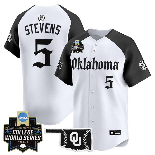Men's Oklahoma Sooners 2026 World Series Vapor Premier Limited Jersey - Gothic Edition - All Stitched
