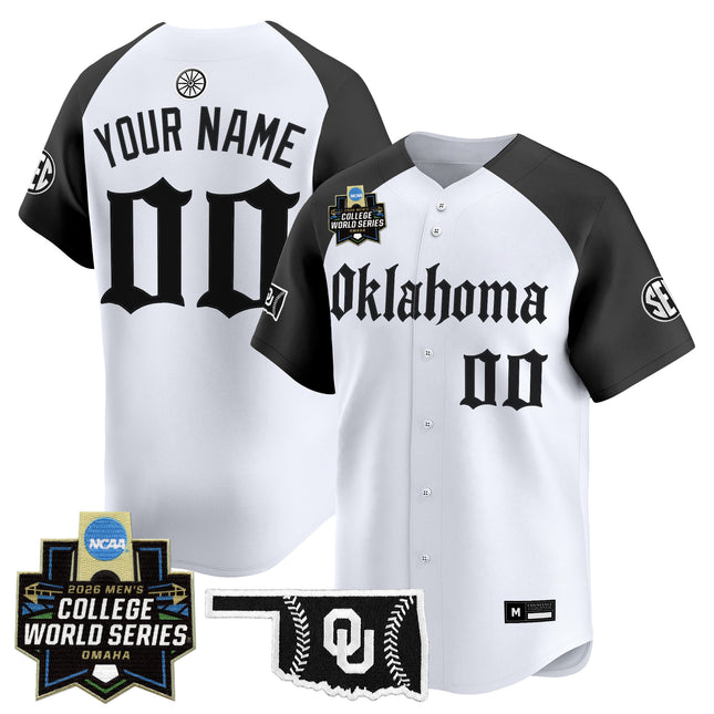 Oklahoma Sooners 2026 World Series Vapor Premier Limited Custom Jersey - Gothic Edition - All Stitched