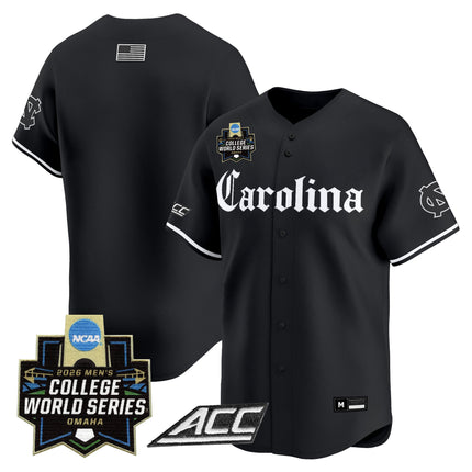 Men's North Carolina Tar Heels 2026 World Series Vapor Premier Limited Jersey - Gothic Edition - All Stitched