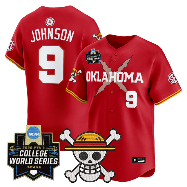 Men's Oklahoma Sooners 2026 World Series x One Piece Vapor Premier Limited Jersey - All Stitched