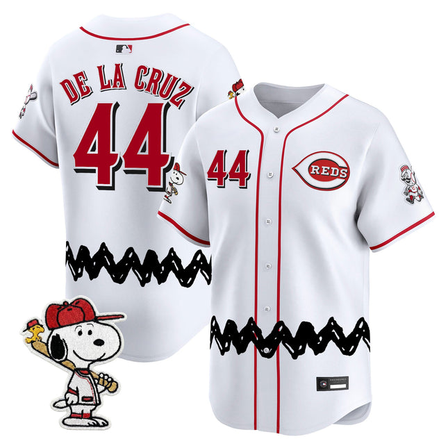 Men's Cincinnati Reds x Peanuts Vapor Premier Limited Jersey - Stitched