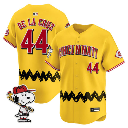 Men's Cincinnati Reds x Peanuts Vapor Premier Limited Jersey - Stitched