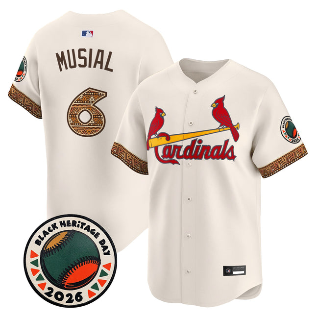 Men's St. Louis Cardinals 2026 Black Heritage Day Vapor Premier Limited Jersey - Stitched