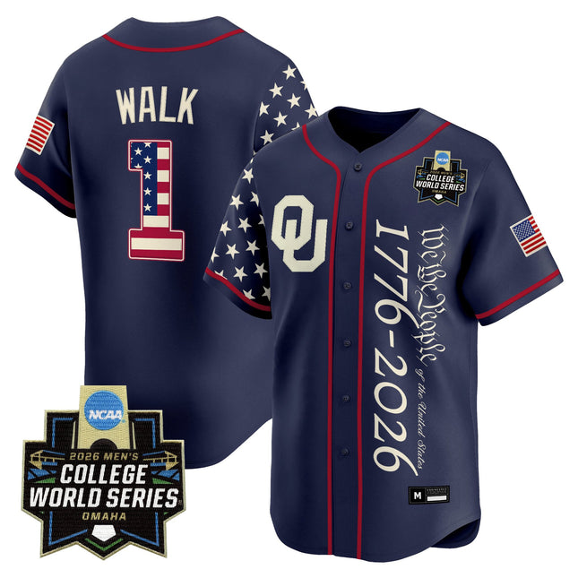 Men's Oklahoma Sooners 2026 World Series "America 250 Edition" Vapor Premier Limited Jersey V2 - All Stitched