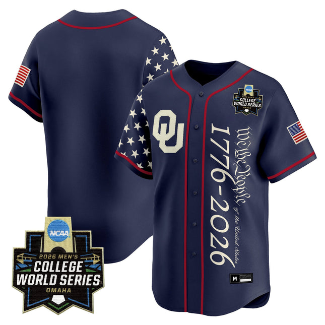 Men's Oklahoma Sooners 2026 World Series "America 250 Edition" Vapor Premier Limited Jersey V2 - All Stitched