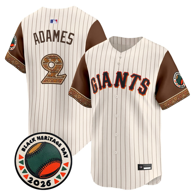 Men's San Francisco Giants 2026 Black Heritage Day Vapor Premier Limited Jersey - Stitched