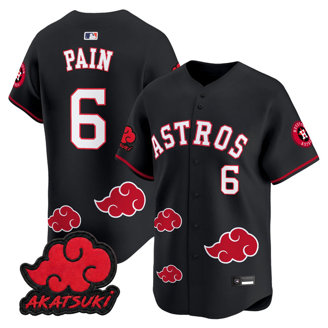 Houston Astros x Naruto Akatsuki Edition Vapor Premier Limited Jersey - Stitched