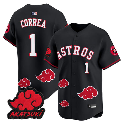 Houston Astros x Naruto Akatsuki Edition Vapor Premier Limited Jersey - Stitched