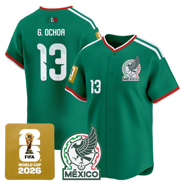 Men's Mexico 2026 World Cup Vapor Baseball Jersey - All Stitched