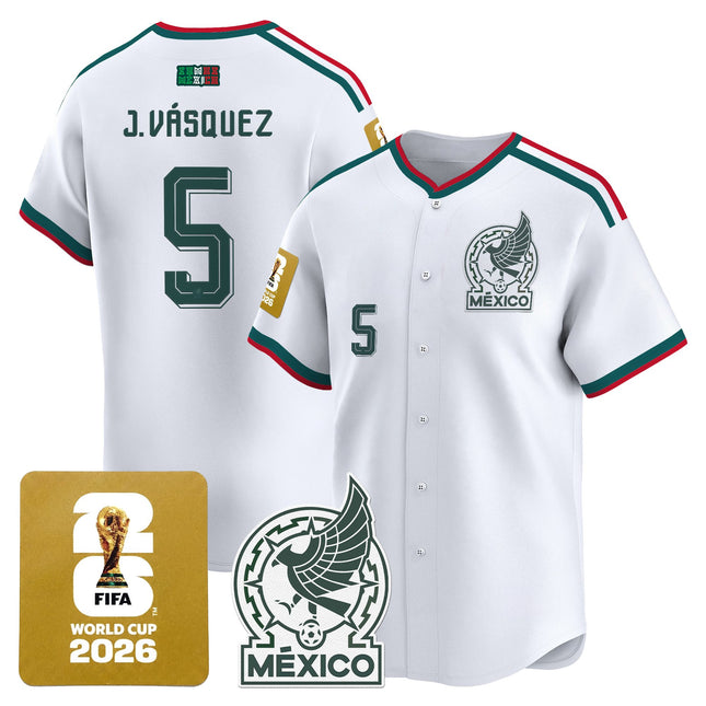 Men's Mexico 2026 World Cup Vapor Baseball Jersey - All Stitched