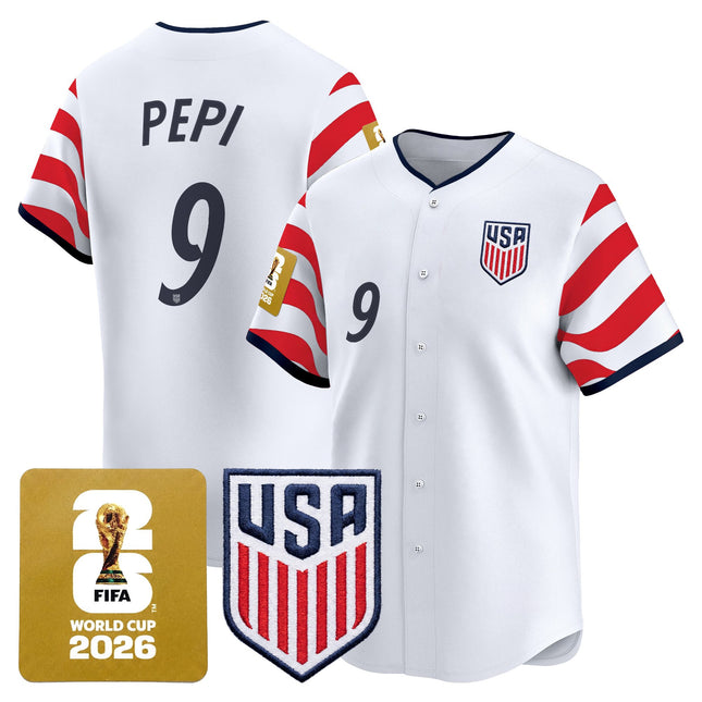 Men's USMNT 2026 World Cup Vapor Baseball Jersey - Stitched