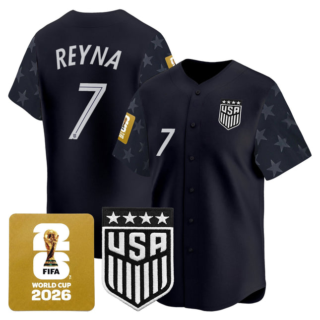 Men's USMNT 2026 World Cup Vapor Baseball Jersey - Stitched