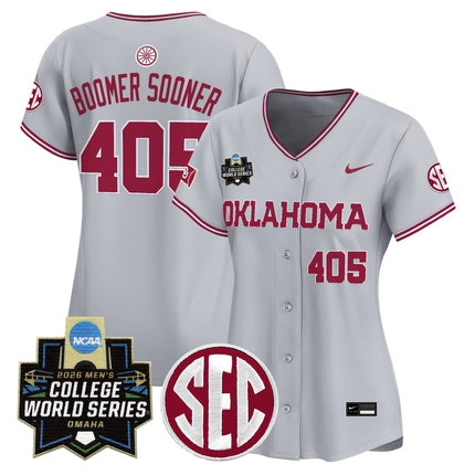 Women's Oklahoma Sooners 2026 World Series Vapor Premier Limited Jersey - All Stitched