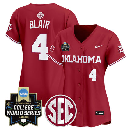 Women's Oklahoma Sooners 2026 World Series Vapor Premier Limited Jersey - All Stitched