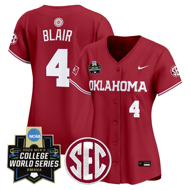 Women's Oklahoma Sooners 2026 World Series Vapor Premier Limited Jersey - All Stitched
