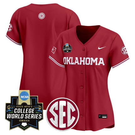 Women's Oklahoma Sooners 2026 World Series Vapor Premier Limited Jersey - All Stitched