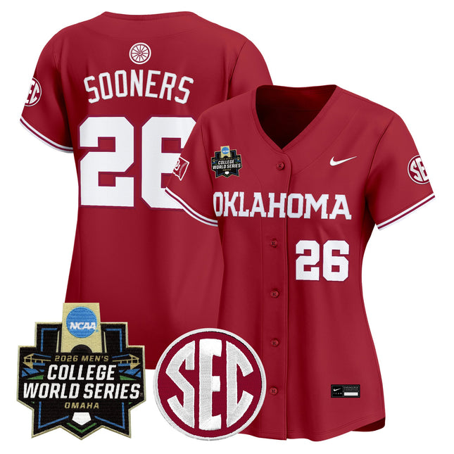 Women's Oklahoma Sooners 2026 World Series Vapor Premier Limited Jersey - All Stitched