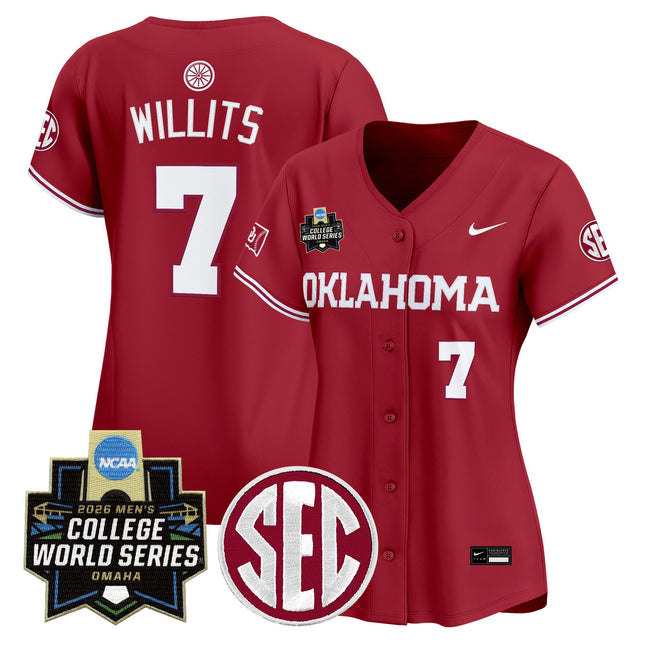 Women's Oklahoma Sooners 2026 World Series Vapor Premier Limited Jersey - All Stitched
