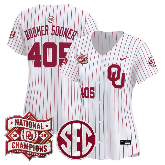 Women's Oklahoma Sooners 2026 National Champions Patch Vapor Premier Limited Jersey - All Stitched
