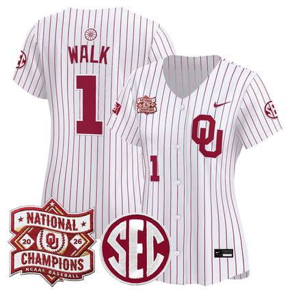 Women's Oklahoma Sooners 2026 National Champions Patch Vapor Premier Limited Jersey - All Stitched