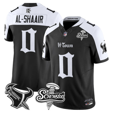 Men's Houston Texans DJ Screw Vapor Limited Jersey - Gothic Edition - All Stitched