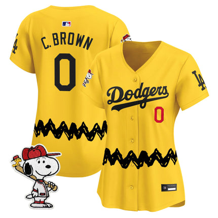 Women's Los Angeles Dodgers x Peanuts Vapor Premier Limited Jersey - Stitched
