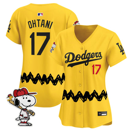 Women's Los Angeles Dodgers x Peanuts Vapor Premier Limited Jersey - Stitched