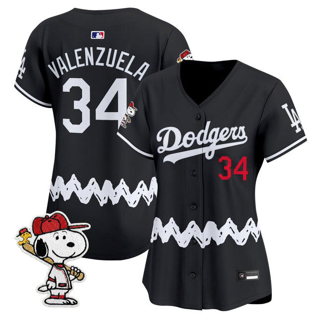 Women's Los Angeles Dodgers x Peanuts Vapor Premier Limited Jersey - Stitched