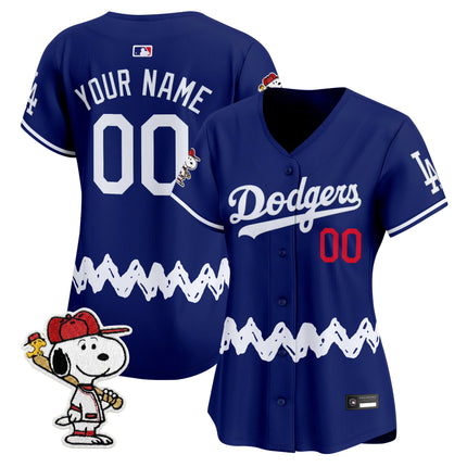 Los Angeles Dodgers x Peanuts Vapor Premier Limited Custom Jersey - Stitched