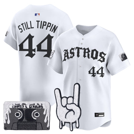 Men's Houston Astros Dj Screw Vapor Premier Limited Jersey - Gothic Edition - All Stitched