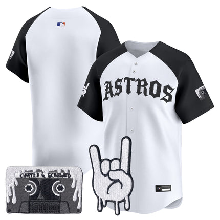 Men's Houston Astros Dj Screw Vapor Premier Limited Jersey - Gothic Edition - All Stitched
