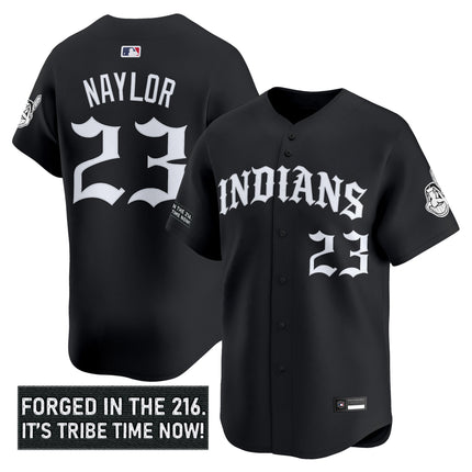 Men's Cleveland Indians 'Old English Edition' Vapor Premier Limited Jersey - All Stitched